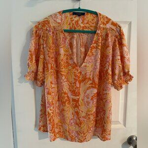 Floral Orange Women's Top